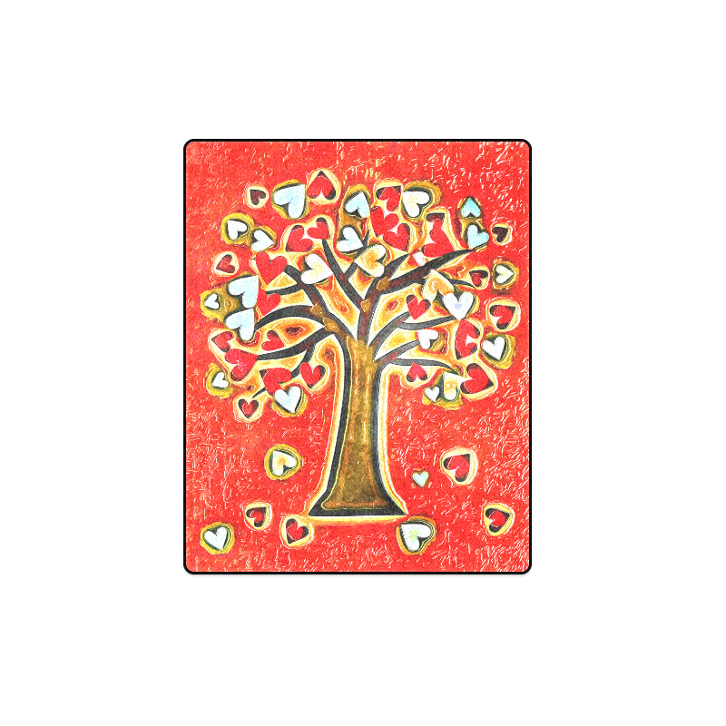 Watercolor Love Tree Blanket 40"x50"