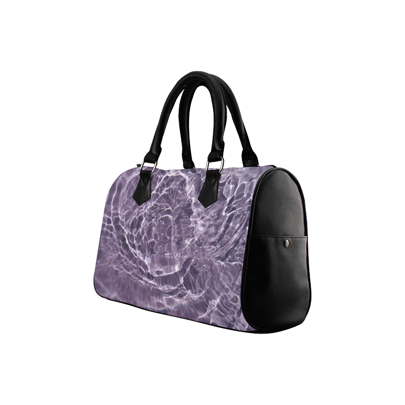 Lilac Bubbles Boston Handbag (Model 1621)