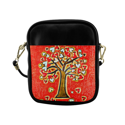 Watercolor Love Tree Sling Bag (Model 1627)