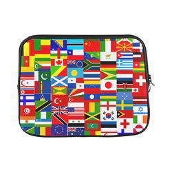 World Flag Montage Laptop Sleeve 11''