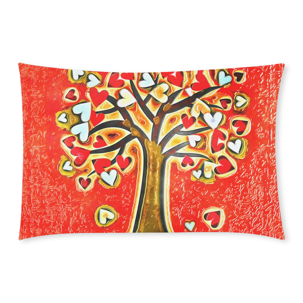 Watercolor Love Tree 3-Piece Bedding Set