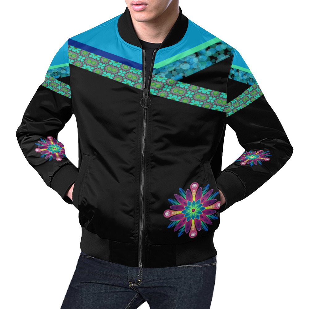 DeliAh by Vaatekaappi All Over Print Bomber Jacket for Men (Model H19)