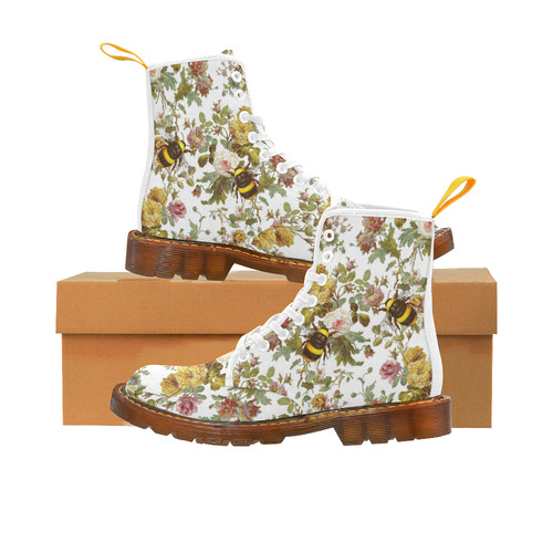 Early Morning Bees and Flowers Martin Boots For Women Model 1203H