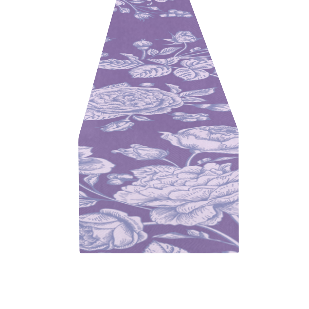 Roses Mauve Table Runner Table Runner 16x72 inch