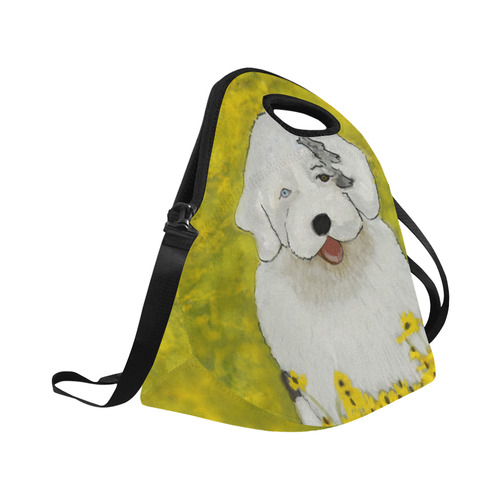 yellow sheepie Neoprene Lunch Bag/Large (Model 1669)