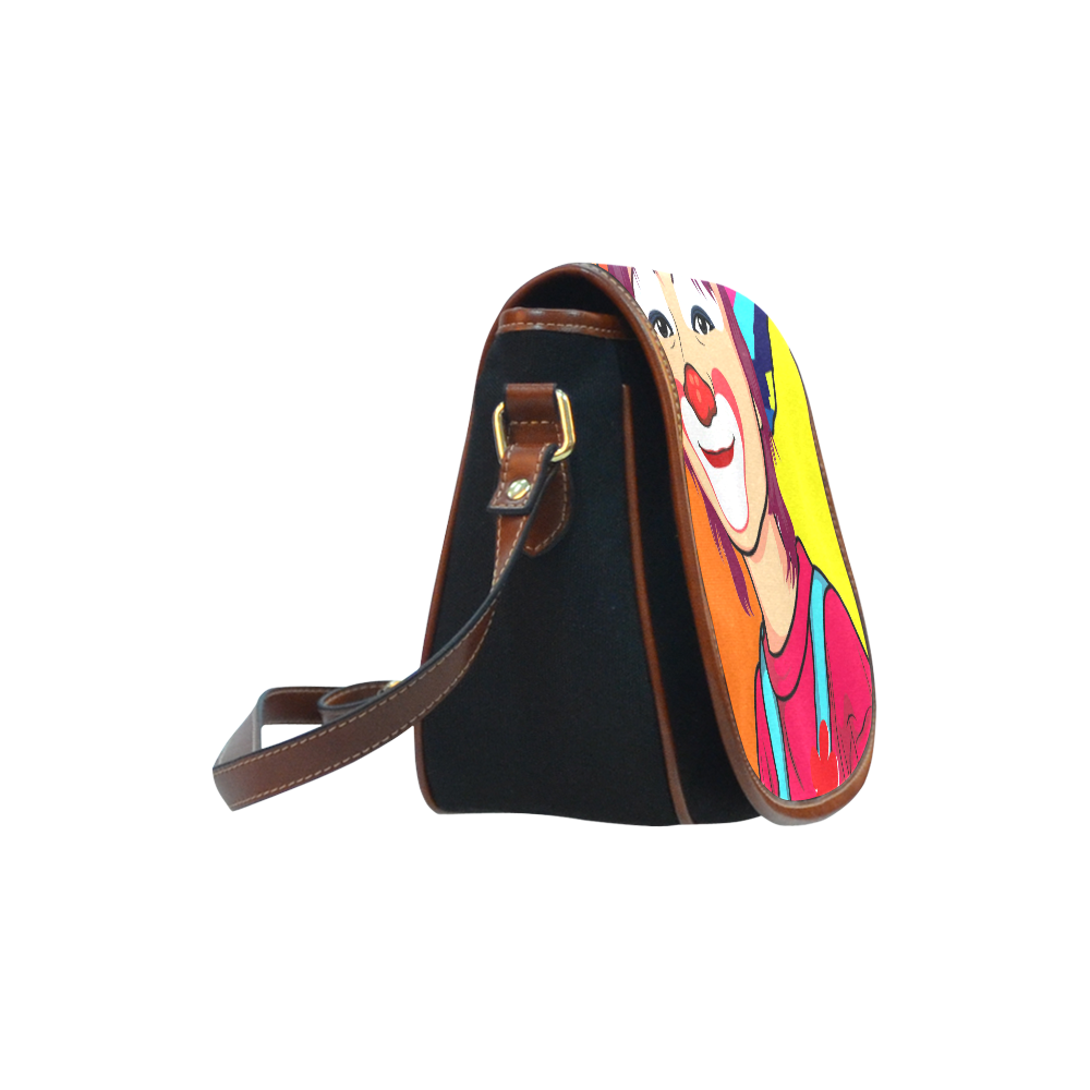 CLOWN ONE Saddle Bag/Small (Model 1649)(Flap Customization)