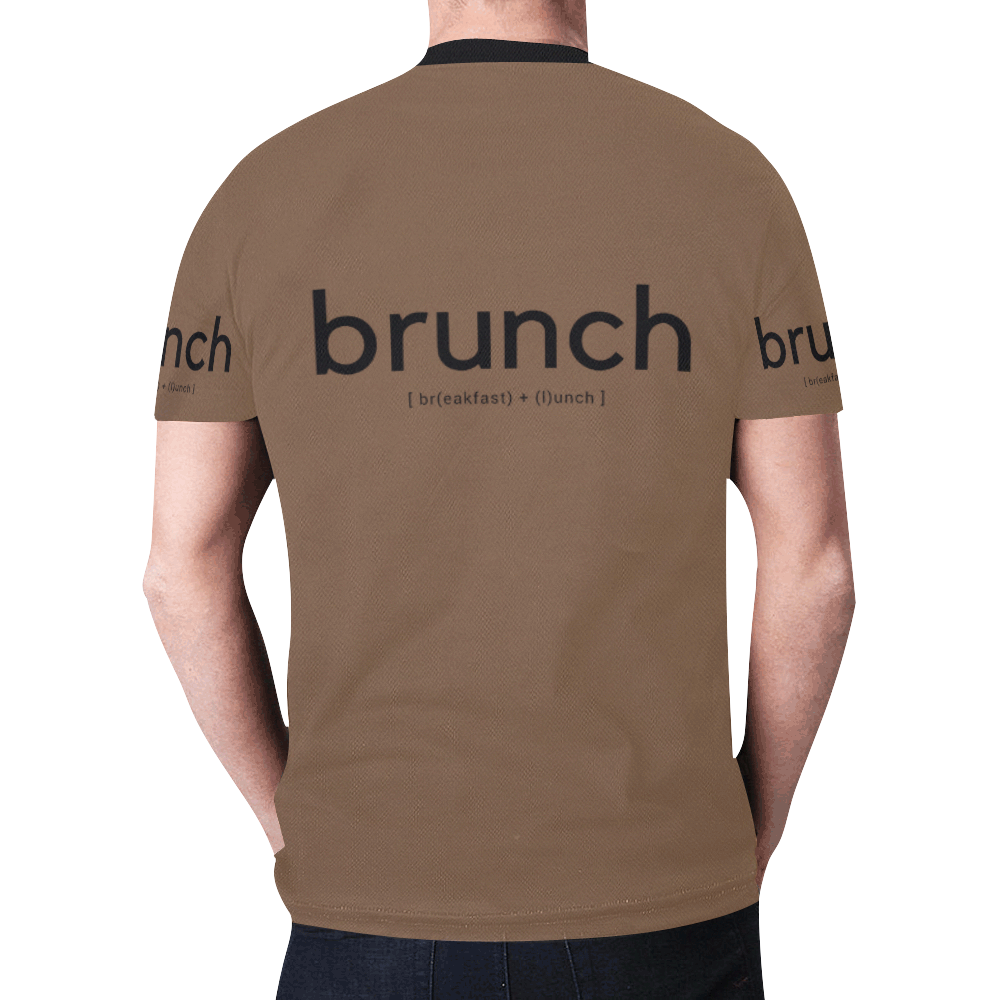 Mens T-Shirt Brpwn Brunch New All Over Print T-shirt for Men (Model T45)