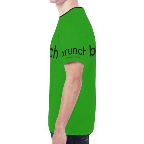 Mens T-Shirt Green Brunch New All Over Print T-shirt for Men (Model T45)