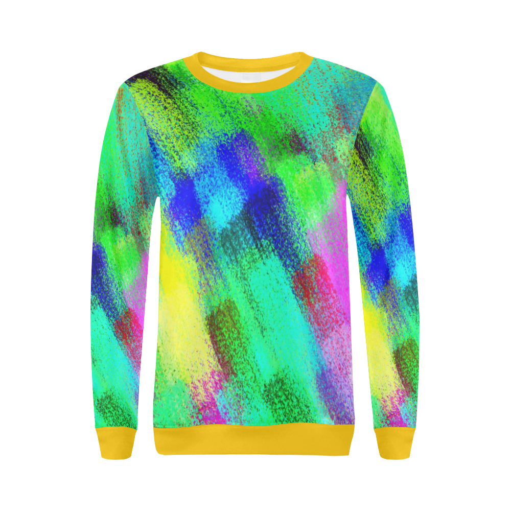 Colors and joy 3 by FeelGood All Over Print Crewneck Sweatshirt for Women (Model H18)