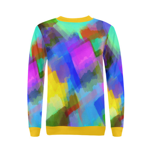 Colors and joy 2 by FeelGood All Over Print Crewneck Sweatshirt for Women (Model H18)