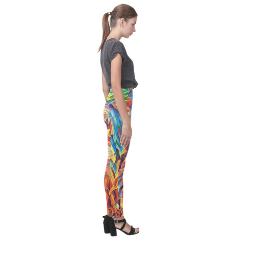 Rainbow Hound Leggings Cassandra Women's Leggings (Model L01)