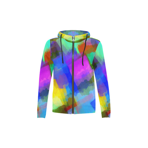 Colors and joy 2 by FeelGood All Over Print Full Zip Hoodie for Kid (Model H14)