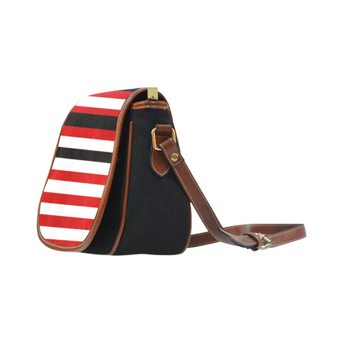 stripes Saddle Bag/Small (Model 1649)(Flap Customization)