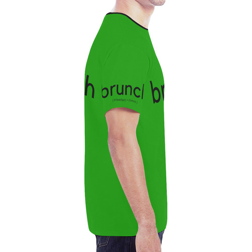 Mens T-Shirt Green Brunch New All Over Print T-shirt for Men (Model T45)
