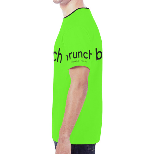 Mens T-Shirt Lime Green Brunch New All Over Print T-shirt for Men (Model T45)