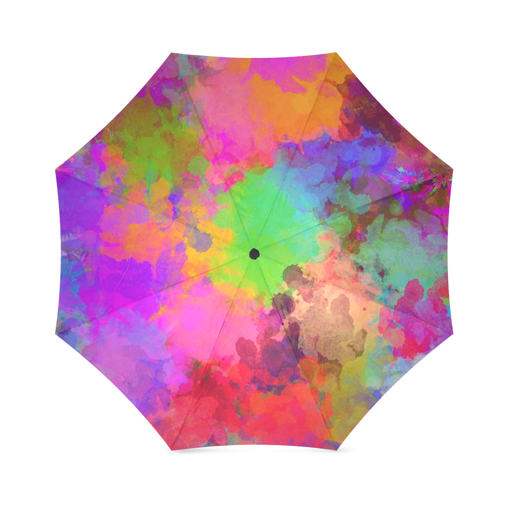 Colors and joy 4 by FeelGood Foldable Umbrella (Model U01)