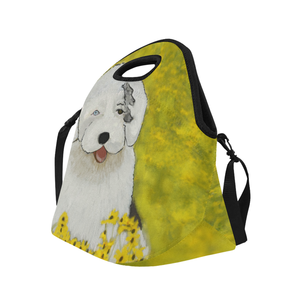 yellow sheepie Neoprene Lunch Bag/Large (Model 1669)