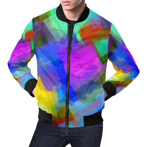 Colors and joy 2 by FeelGood All Over Print Bomber Jacket for Men (Model H19)