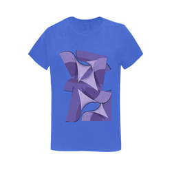 Ultra Violet Abstract Women's T-Shirt in USA Size (Two Sides Printing)