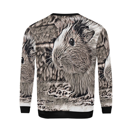 Rustic Style -Guinea Pig by JamColors All Over Print Crewneck Sweatshirt for Men (Model H18)