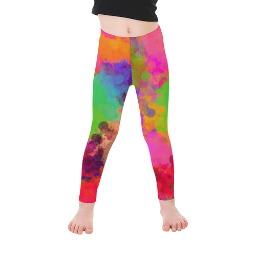 Colors and joy 4 by FeelGood Kid's Ankle Length Leggings (Model L06)