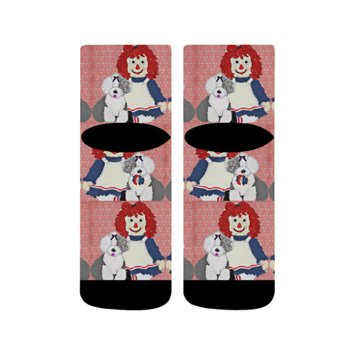 Raggedy Ann Quarter Socks