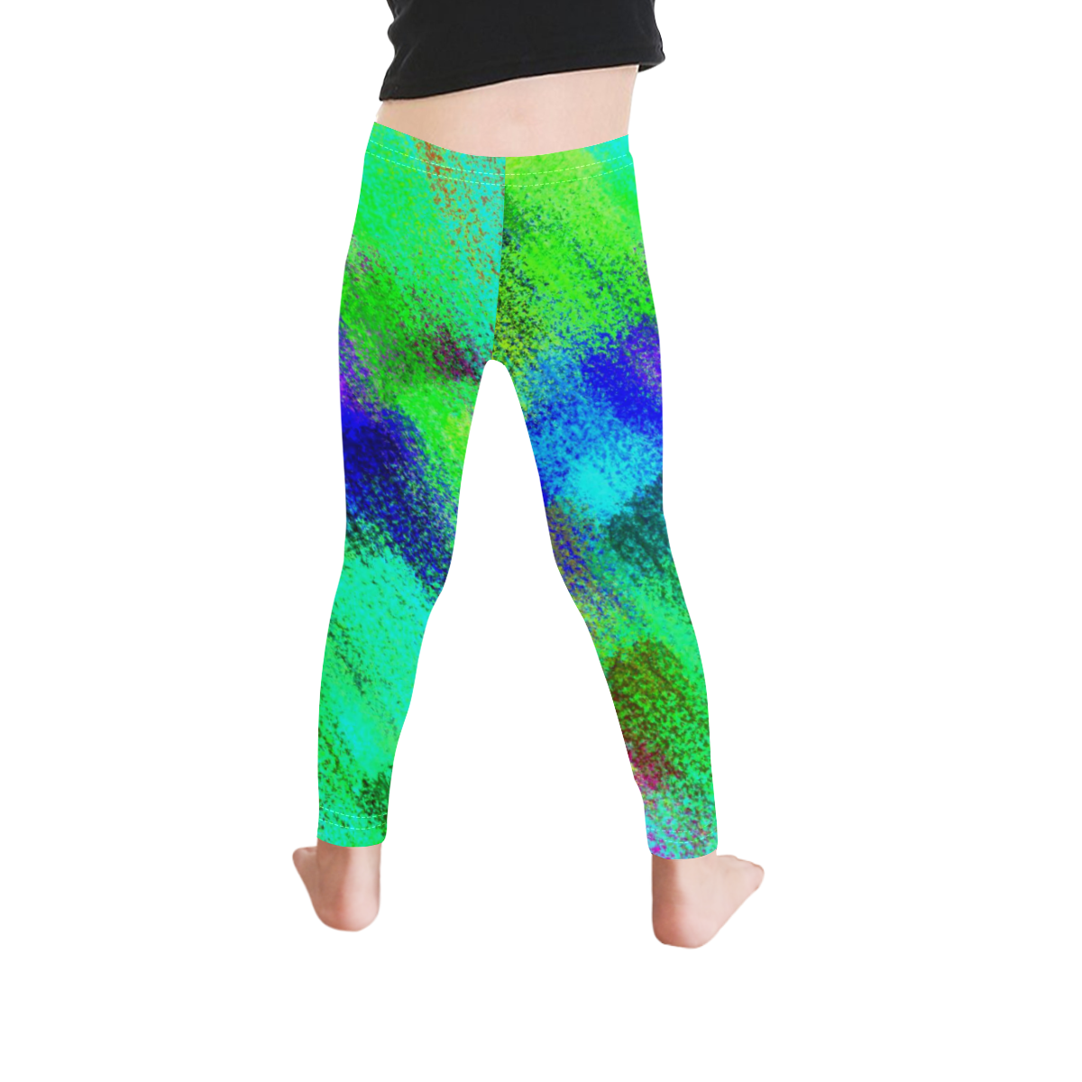 Colors and joy 3 by FeelGood Kid's Ankle Length Leggings (Model L06)