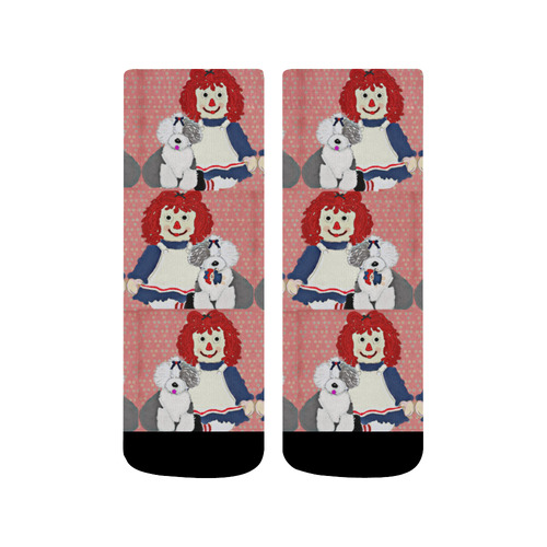 Raggedy Ann Quarter Socks