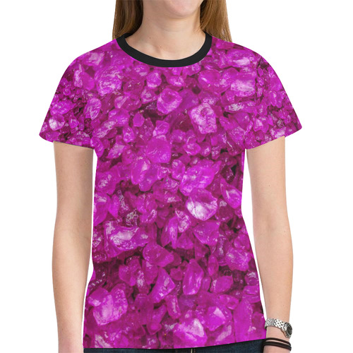 small sparkling pebbles (7)by JamColors New All Over Print T-shirt for Women (Model T45)