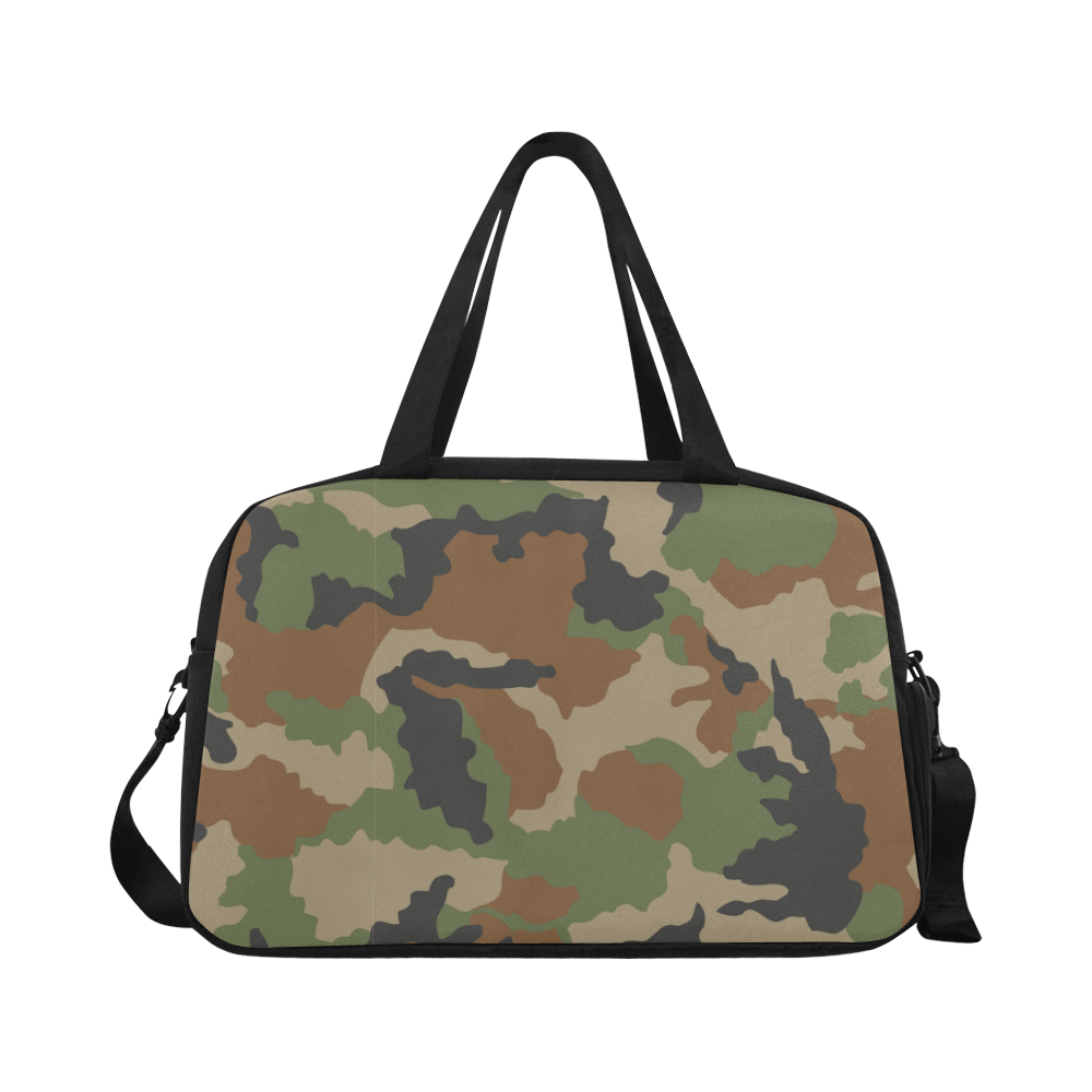 woodland camouflage pattern Fitness Handbag (Model 1671)