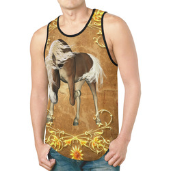 Wonderful brown horse New All Over Print Tank Top for Men (Model T46)