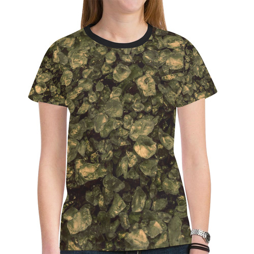 small sparkling pebbles (3)by JamColors New All Over Print T-shirt for Women (Model T45)