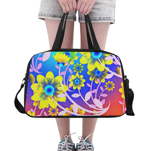 FLOWER POWER-334 Fitness Handbag (Model 1671)