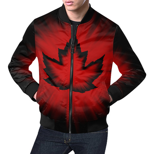 Cool Canada Bomber Jackets All Over Print Bomber Jacket for Men (Model H19)