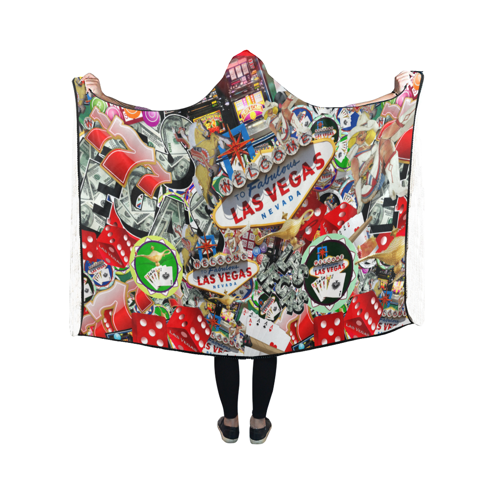 Las Vegas Icons - Gamblers Delight Hooded Blanket 50''x40''