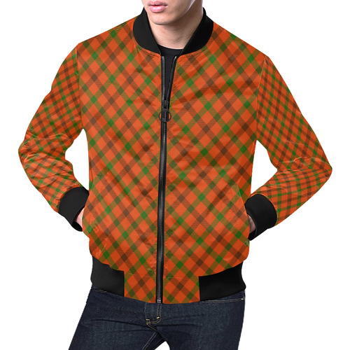 Tami plaid hunting colors tartan All Over Print Bomber Jacket for Men (Model H19)