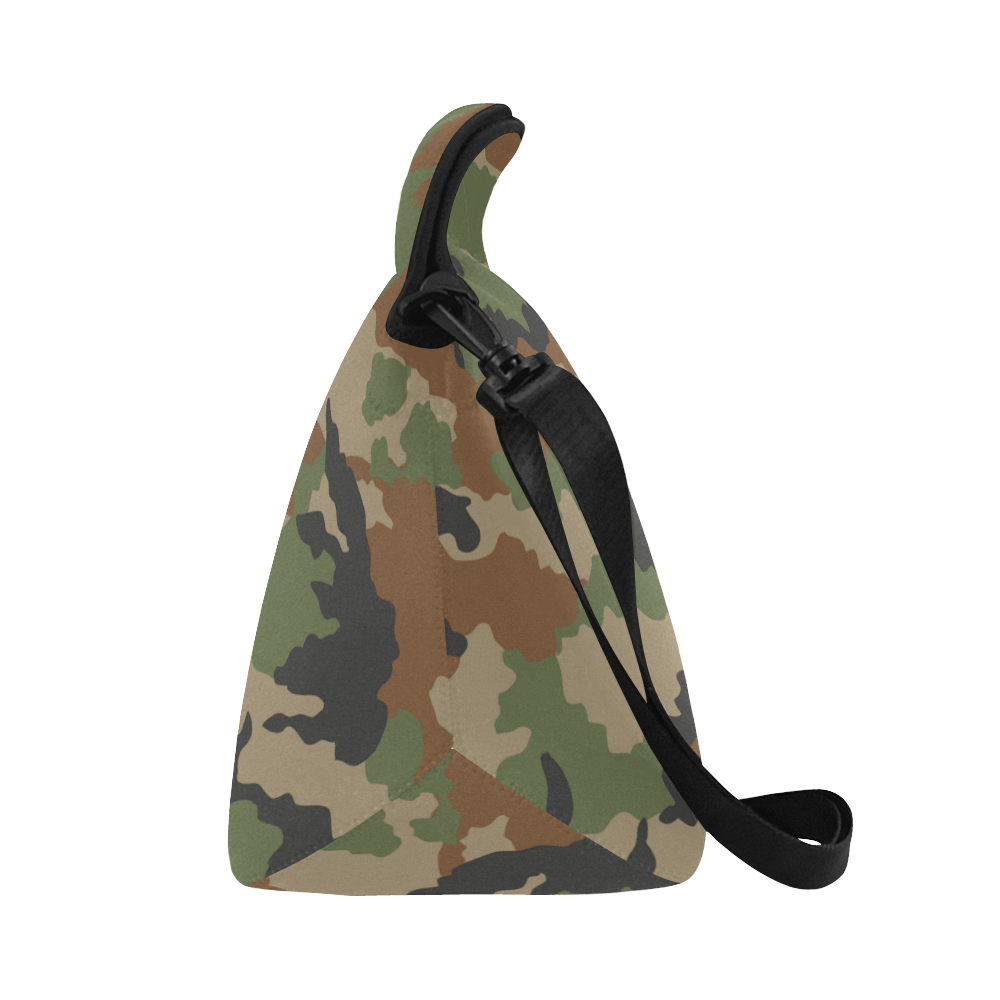 woodland camouflage pattern Neoprene Lunch Bag/Large (Model 1669)