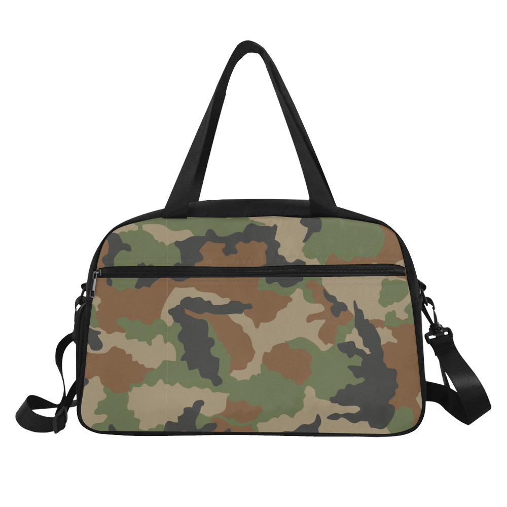 woodland camouflage pattern Fitness Handbag (Model 1671)