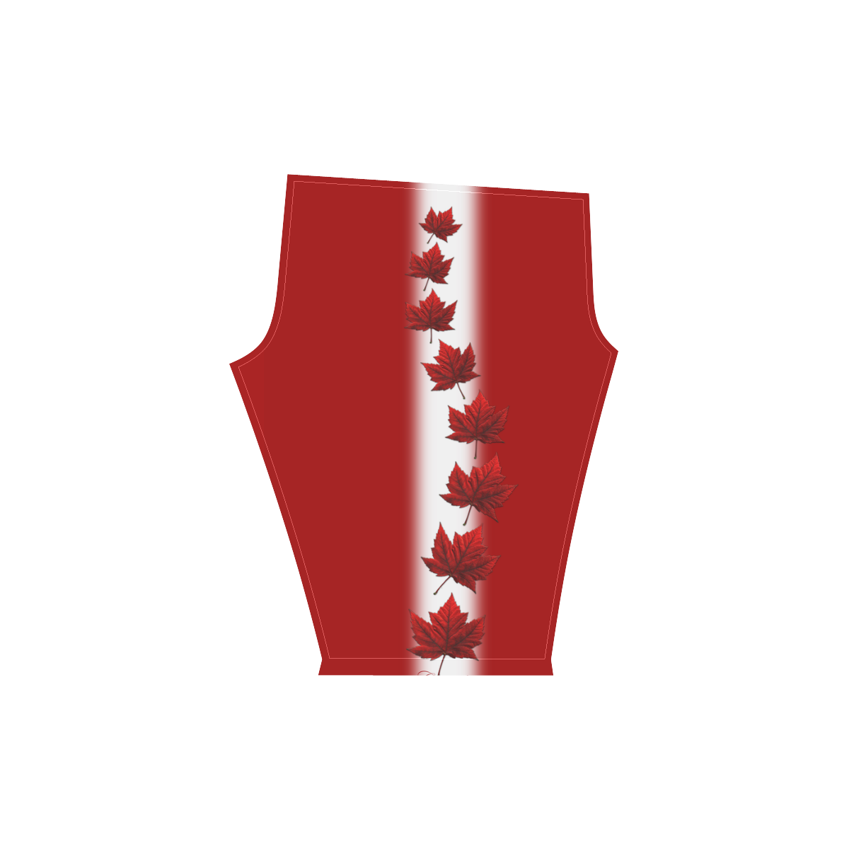 Canada Flag Capri Pants Women's Low Rise Capri Leggings (Invisible Stitch) (Model L08)