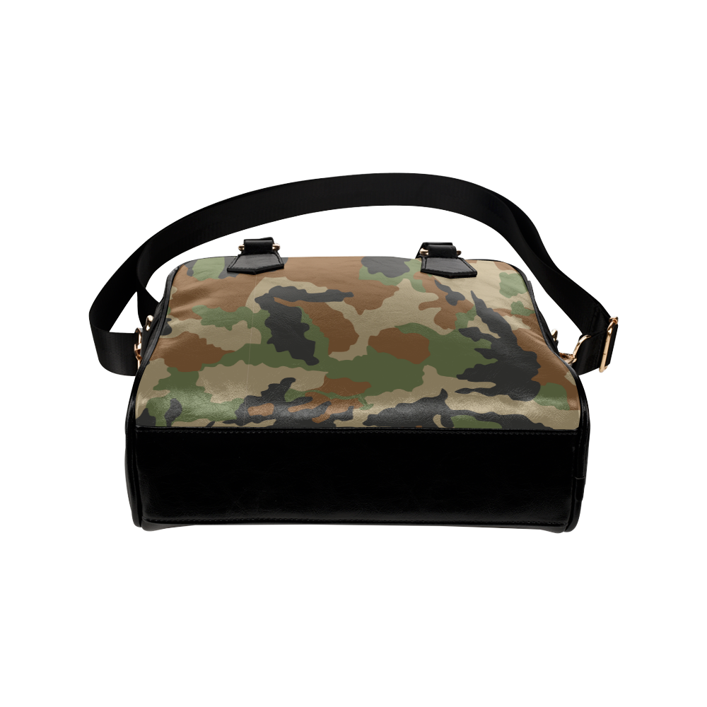 woodland camouflage pattern Shoulder Handbag (Model 1634)