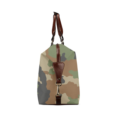 woodland camouflage pattern Classic Travel Bag (Model 1643) Remake