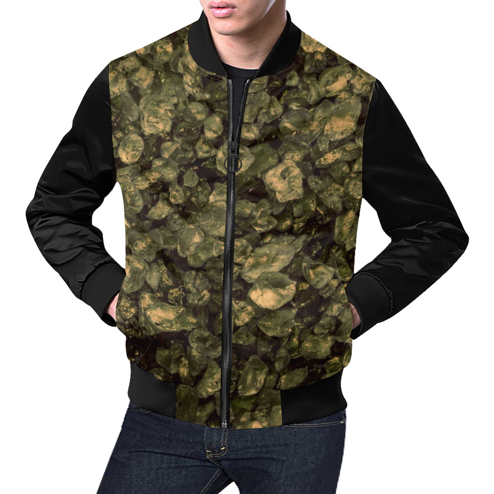 small sparkling pebbles (3)by JamColors All Over Print Bomber Jacket for Men (Model H19)
