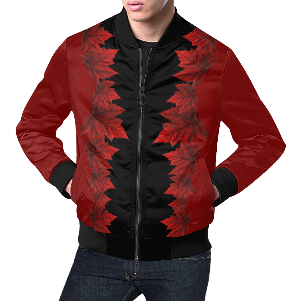 Canada Maple Leaf Bomber Jackets All Over Print Bomber Jacket for Men ...