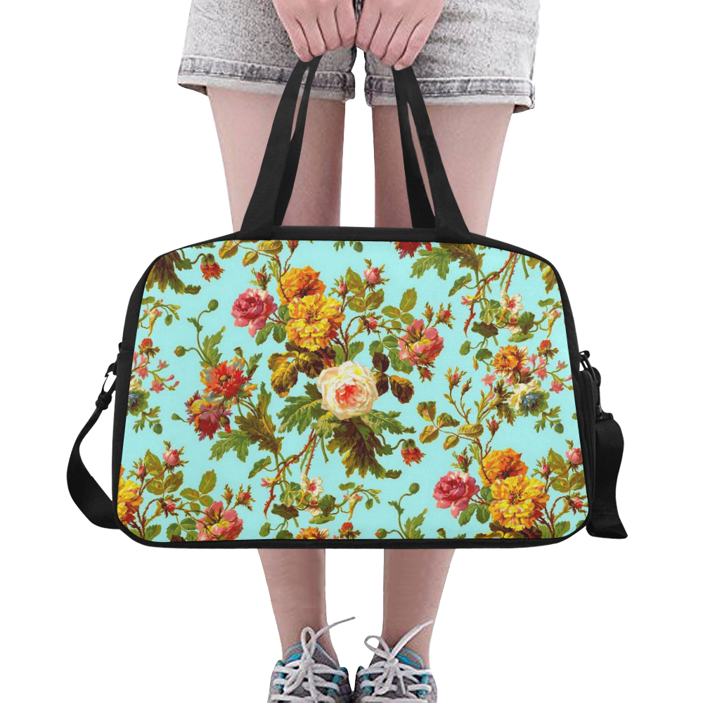 FLOWER POWER-3345 Fitness Handbag (Model 1671)