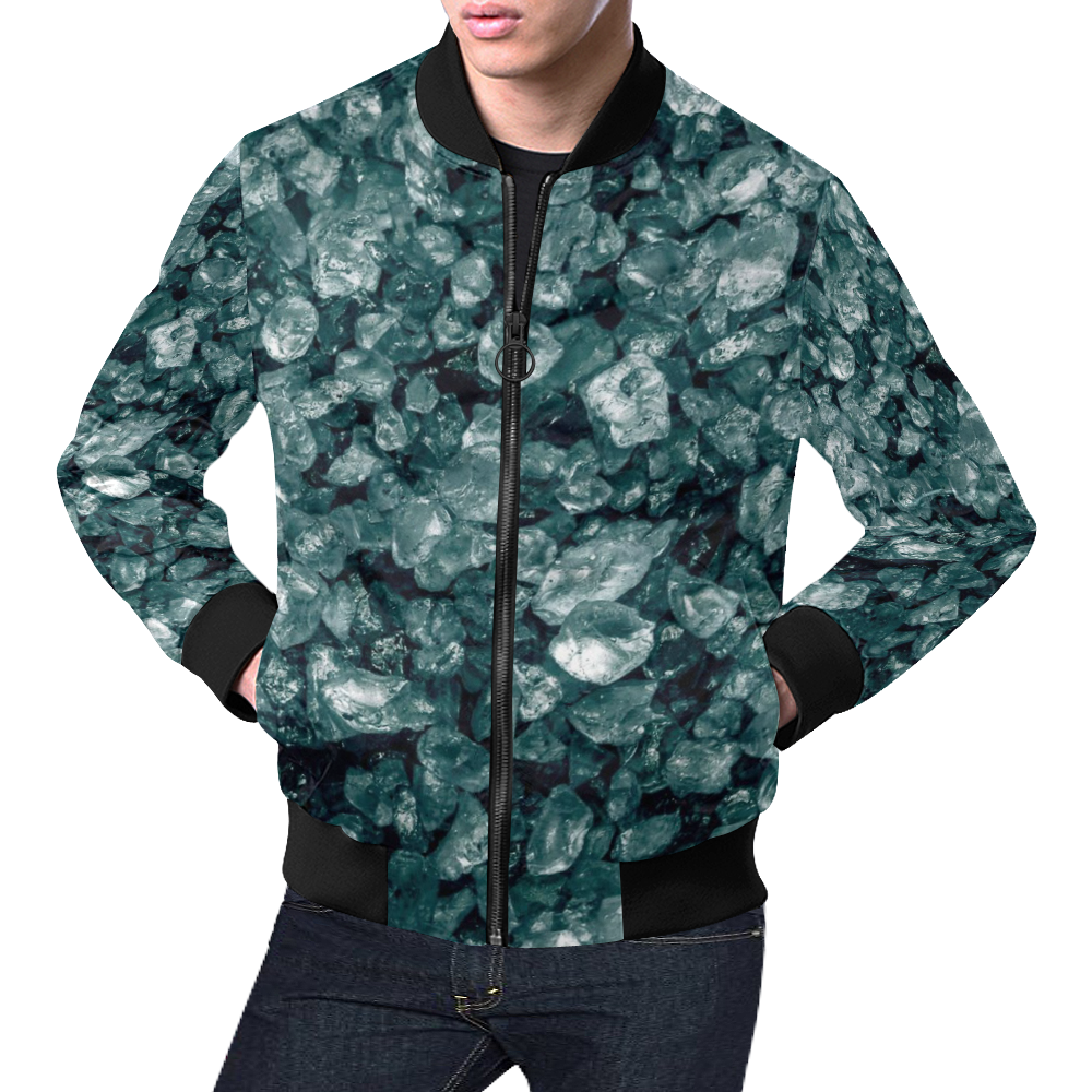 small sparkling pebbles (2)by JamColors All Over Print Bomber Jacket for Men (Model H19)