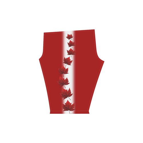 Canada Flag Capri Pants Women's Low Rise Capri Leggings (Invisible Stitch) (Model L08)
