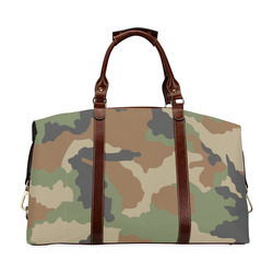 woodland camouflage pattern Classic Travel Bag (Model 1643) Remake