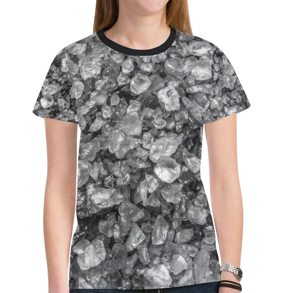 small sparkling pebbles (4)by JamColors New All Over Print T-shirt for Women (Model T45)