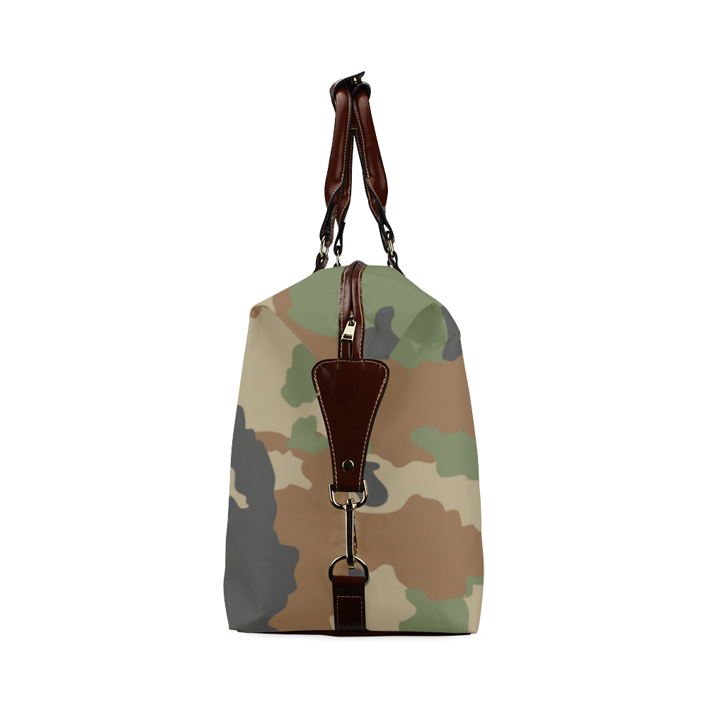 woodland camouflage pattern Classic Travel Bag (Model 1643) Remake