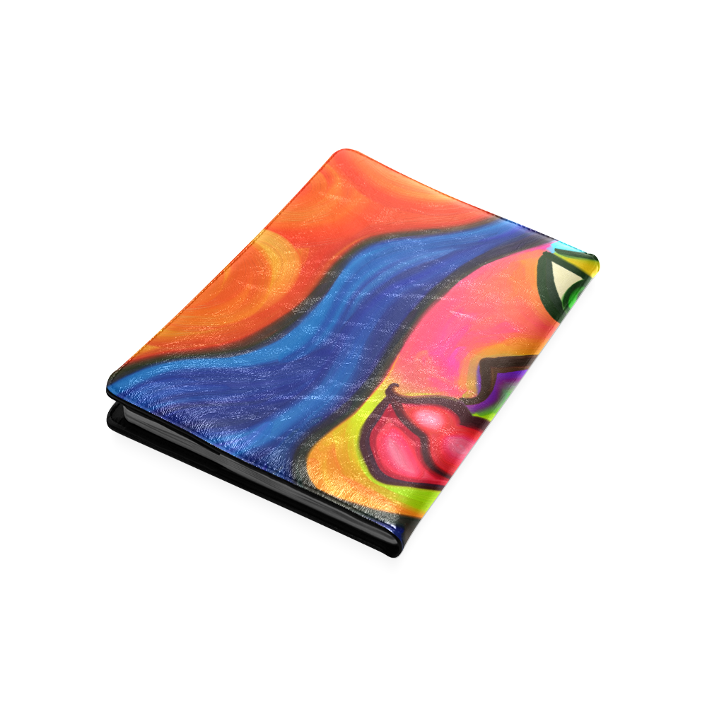 Abstract Fauvist Female Portrait Custom NoteBook B5